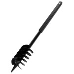 Burghiu de sol cu mâner 150 mm cu tub prelungitor 5 m, oțel Burghiu de sol cu mâner 150 mm cu tub prelungitor 5 m, oțel