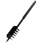 Burghiu de sol cu mâner 150 mm cu tub prelungitor 9 m, oțel Burghiu de sol cu mâner 150 mm cu tub prelungitor 9 m, oțel