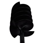 Burghiu de sol cu mâner 150 mm cu tub prelungitor 9 m, oțel Burghiu de sol cu mâner 150 mm cu tub prelungitor 9 m, oțel