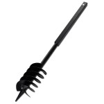 Burghiu de sol cu mâner 150 mm cu tub prelungitor 13 m, oțel Burghiu de sol cu mâner 150 mm cu tub prelungitor 13 m, oțel