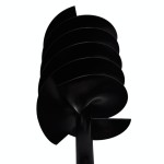 Burghiu de sol cu mâner 150 mm cu tub prelungitor 13 m, oțel Burghiu de sol cu mâner 150 mm cu tub prelungitor 13 m, oțel