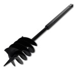 Burghiu de sol cu mâner 180 mm cu tub prelungitor 13 m, oțel Burghiu de sol cu mâner 180 mm cu tub prelungitor 13 m, oțel
