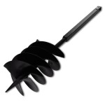 Burghiu de sol cu mâner 200 mm cu tub prelungitor 9 m, oțel Burghiu de sol cu mâner 200 mm cu tub prelungitor 9 m, oțel