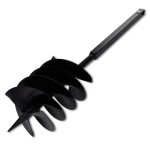 Burghiu de sol cu mâner 200 mm cu tub prelungitor 13 m, oțel Burghiu de sol cu mâner 200 mm cu tub prelungitor 13 m, oțel