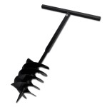 Burghiu de sol cu mâner 200 mm cu tub prelungitor 13 m, oțel Burghiu de sol cu mâner 200 mm cu tub prelungitor 13 m, oțel