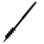 Burghiu de sol cu mâner 80 mm cu tub prelungitor 13 m, oțel Burghiu de sol cu mâner 80 mm cu tub prelungitor 13 m, oțel