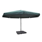 vidaXL Umbrelă de soare de grădină din aluminiu, bază portabilă, verde vidaXL Umbrelă de soare de grădină din aluminiu, bază portabilă, verde