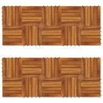 vidaXL Set dale cu model vertical 30x30 cm, 20 buc., acacia vidaXL Set dale cu model vertical 30x30 cm, 20 buc., acacia