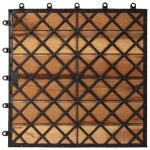 vidaXL Set dale cu model vertical 30x30 cm, 20 buc., acacia vidaXL Set dale cu model vertical 30x30 cm, 20 buc., acacia
