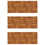 Set dale din lemn de salcâm cu model vertical 30 x 30 cm, 30 buc. Set dale din lemn de salcâm cu model vertical 30 x 30 cm, 30 buc.