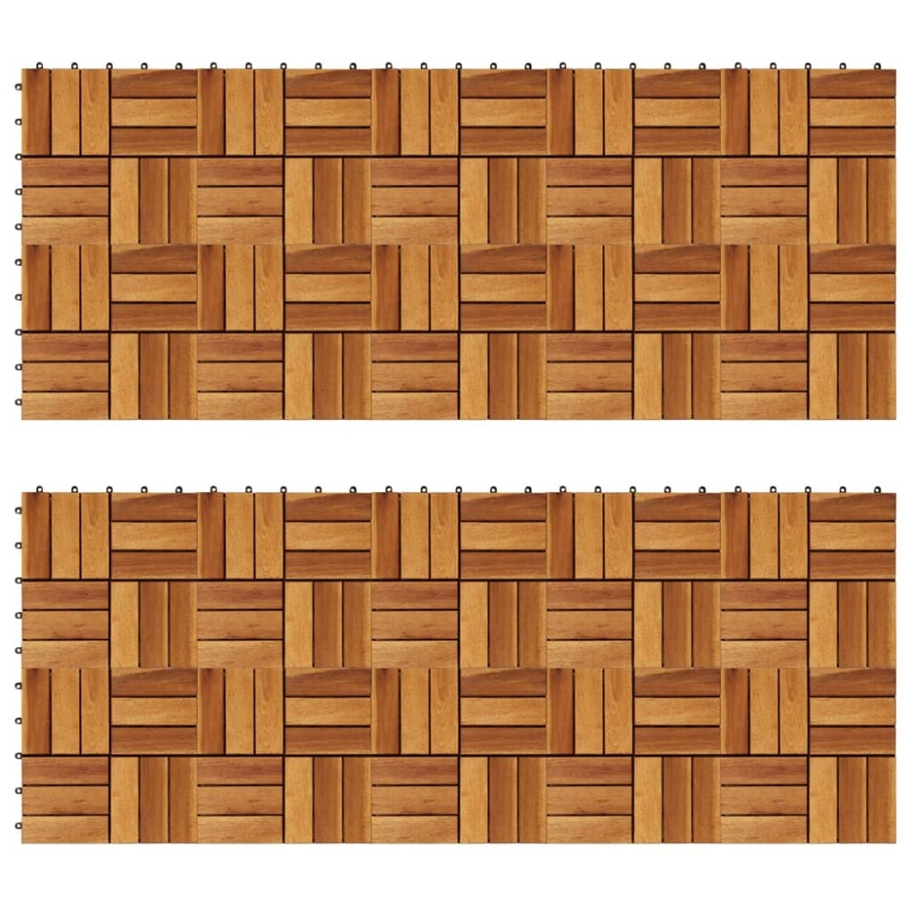 Set dale din lemn de acacia, 30 x 30 cm, 20 buc.