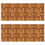 Set dale din lemn de acacia, 30 x 30 cm, 20 buc. Set dale din lemn de acacia, 30 x 30 cm, 20 buc.