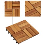 Set dale din lemn de salcâm 30 x 30 cm, 30 buc. Set dale din lemn de salcâm 30 x 30 cm, 30 buc.