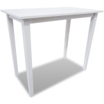 vidaXL Set mobilier de bar din lemn, masă și 4 scaune, alb vidaXL Set mobilier de bar din lemn, masă și 4 scaune, alb