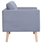 vidaXL Set canapele cu 2 locuri și 3 locuri, textil, gri deschis