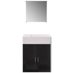 vidaXL Set mobilier baie format din 3 piese cu chiuvetă inclusă, Negru vidaXL Set mobilier baie format din 3 piese cu chiuvetă inclusă, Negru