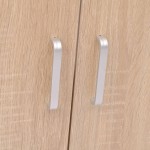 vidaXL Set mobilier baie format din 3 piese cu chiuvetă inclusă, Bej vidaXL Set mobilier baie format din 3 piese cu chiuvetă inclusă, Bej