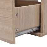 vidaXL Set mobilier baie format din 9 piese cu chiuvete incluse, Bej vidaXL Set mobilier baie format din 9 piese cu chiuvete incluse, Bej