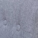 vidaXL Scaune de bucătărie pivotante, 4 buc., gri deschis, textil vidaXL Scaune de bucătărie pivotante, 4 buc., gri deschis, textil