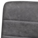 vidaXL Scaune de bucătărie consolă, 6 buc., gri închis, piele ecologică