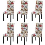 vidaXL Scaune de bucătărie, 6 buc., multicolor, material textil vidaXL Scaune de bucătărie, 6 buc., multicolor, material textil