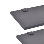 vidaXL Set mobilier baie 10 piese, chiuvete și robinete incluse, negru vidaXL Set mobilier baie 10 piese, chiuvete și robinete incluse, negru