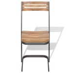 vidaXL Scaune de bucătărie din lemn masiv de tec, 6 buc.