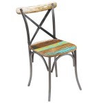 vidaXL Scaune de bucătărie, 6 buc., lemn masiv reciclat vidaXL Scaune de bucătărie, 6 buc., lemn masiv reciclat