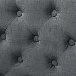 vidaXL Scaune de sufragerie, 6 buc., gri închis, material textil