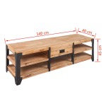 vidaXL Set mobilier de sufragerie, 3 piese, lemn masiv de acacia vidaXL Set mobilier de sufragerie, 3 piese, lemn masiv de acacia