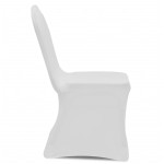 vidaXL Huse elastice scaun, alb, 100 buc. vidaXL Huse elastice scaun, alb, 100 buc.