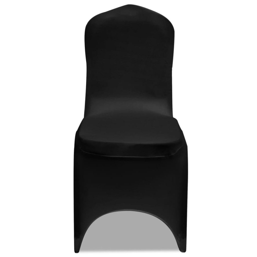 vidaXL Huse de scaun, elastice, 100 buc, negru