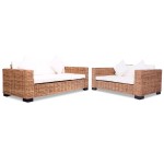 vidaXL Set canapea din ratan natural, 15 piese vidaXL Set canapea din ratan natural, 15 piese