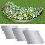 vidaXL Gard de gazon, 15 buc., 100 x 20 cm, oțel galvanizat vidaXL Gard de gazon, 15 buc., 100 x 20 cm, oțel galvanizat