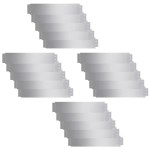 vidaXL Gard de gazon, 20 buc., 100 x 20 cm, oțel galvanizat