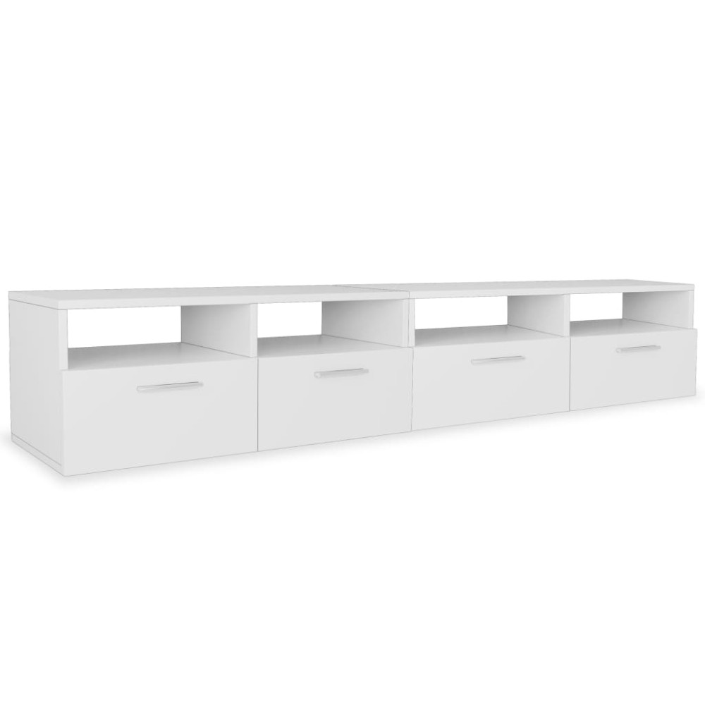 vidaXL Comode TV 2 buc, lemn prelucrat, 95x35x36 cm, alb