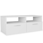 vidaXL Comode TV 2 buc, lemn prelucrat, 95x35x36 cm, alb