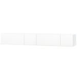 vidaXL Comode TV, 2 buc, PAL, 120x40x34 cm, alb extralucios