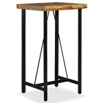 vidaXL Set mobilier de bar, 3 piese, lemn masiv reciclat