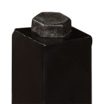 vidaXL Mobilier bar 3 piese lemn masiv reciclat, piele naturală, pânză