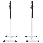 vidaXL Suport haltere genuflexiuni cu halteră și set gantere 60,5 kg vidaXL Suport haltere genuflexiuni cu halteră și set gantere 60,5 kg