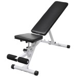 vidaXL Bancă de antrenament cu set de haltere și gantere, 30,5 kg vidaXL Bancă de antrenament cu set de haltere și gantere, 30,5 kg