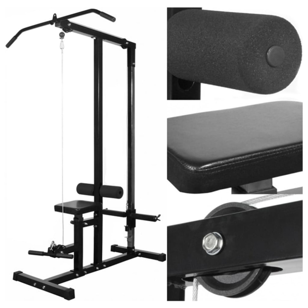 vidaXL Turn de forță cu set de haltere & gantere 30,5 kg
