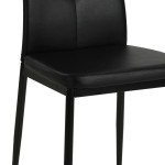 vidaXL Scaune de sufragerie, 6 buc., negru, piele ecologică