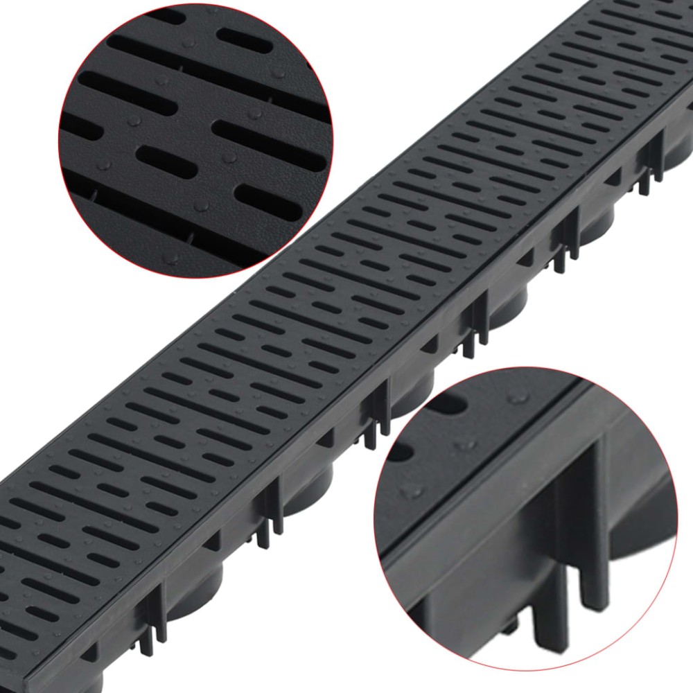 vidaXL Canale de drenaj, 2 m, plastic
