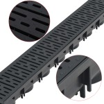 vidaXL Canale de drenaj, 2 m, plastic vidaXL Canale de drenaj, 2 m, plastic