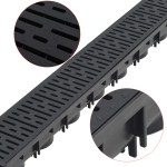 vidaXL Canale de drenaj, 3 m, plastic vidaXL Canale de drenaj, 3 m, plastic