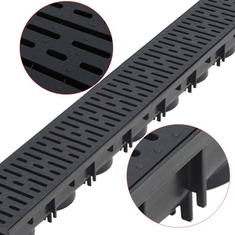 vidaXL Canale de drenaj, 4 m, plastic