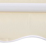 vidaXL Copertină pliabilă motorizată, 400 cm, crem vidaXL Copertină pliabilă motorizată, 400 cm, crem