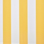 vidaXL Copertină pliabilă motorizată, 400 cm, galben/alb